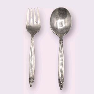 Vtg Silverplate 30S40S Child Flatware 1847 ROGERS BROS IS Garland Fork Spoon